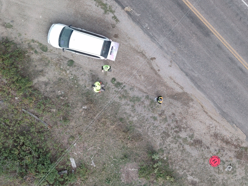 SDWingCAP's tweet photo. A SD Wing drone team trained this weekend, simulating a missing hiker along the Mickelson Trail.

Our Skydio X10 D UAS flies pre-programmed routes, later mapped in special software. The self-portrait of our team shows the detail we can achieve.

#CivilAirPatrol #SouthDakota #UAS https://t.co/Dlt2Cxevr9