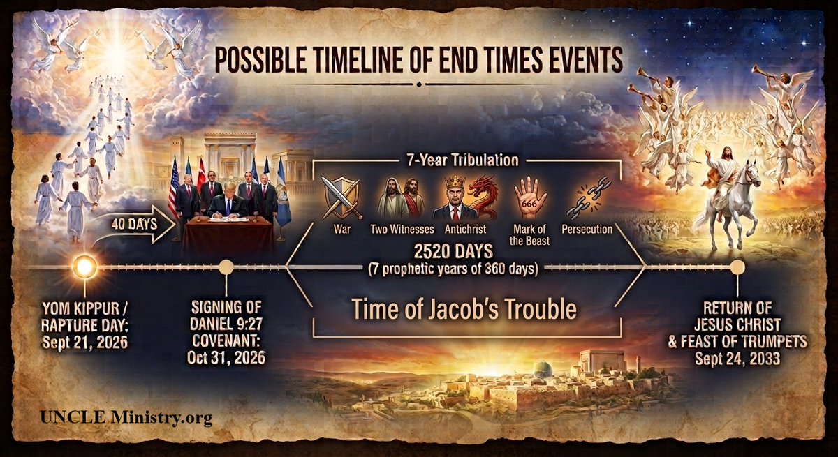 UncleMinistry's tweet photo. SPECIAL U.N.C.L.E. MISSION ALERT! - 09.14.2026

We are one day closer to the return of the One who can come ANY day, our Lord and Savior, Jesus Christ! Keep looking up! 

This coming Yom Kippur MIGHT be that day! But regardless, it will bring us one day closer to when He does! https://t.co/DbprPWsPKv