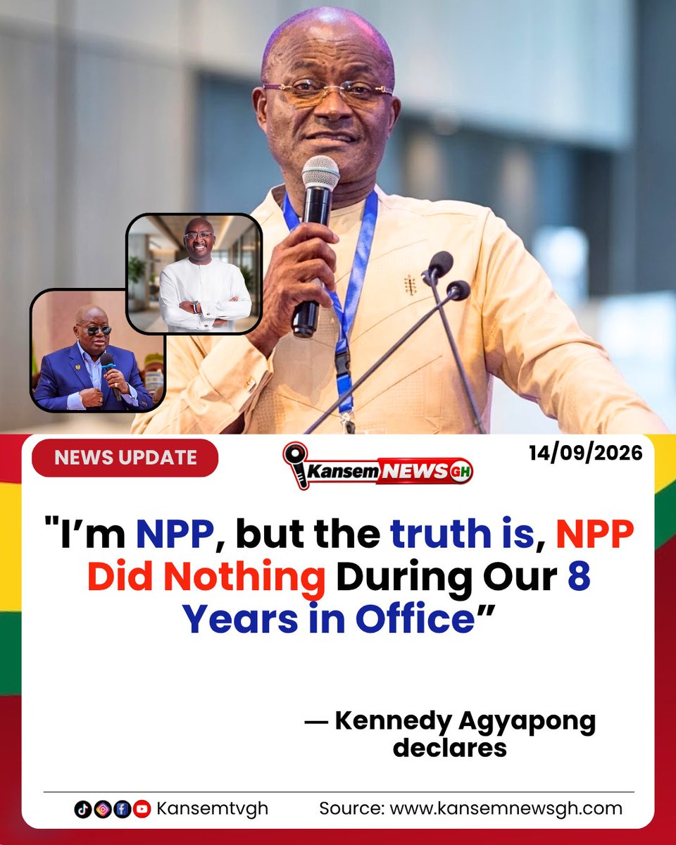 kansemtvgh's tweet photo. I’m NPP, but the truth is, NPP Did Nothing During Our 8 Years in Office – Kennedy Agyapong declares.

#kansemtvgh https://t.co/lAgVk7PGlE