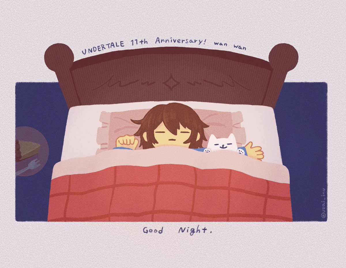 uzai_inu's tweet photo. 平和な世界で良い夢を
#happybirthdayundertale #undertale11thAnniversary https://t.co/Ygt1IF8nBF