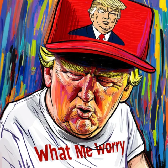 DocHoll18516751's tweet photo. Let's see 6 major AI leaders issued warnings on the need for guardrails, but what does DJT say? "What Me Worry" . Any bets on when TRUMP AI is launching? Wait until he finds out there is no oil he can steal involved in AI. He has gilded in GOLD the letter C in Corruption. https://t.co/vgDtFdCKWV