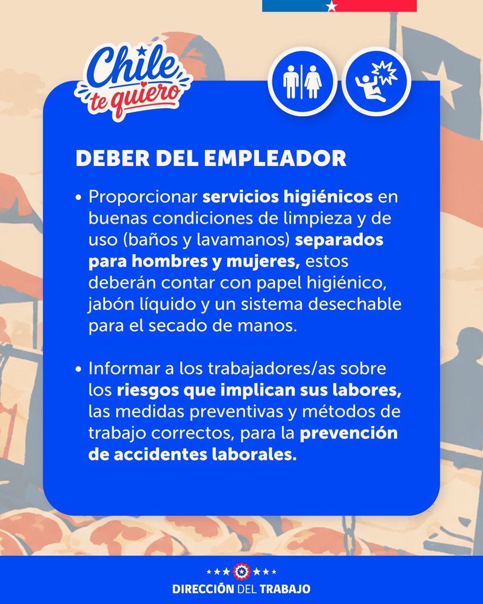 drtohiggins's tweet photo. 🇨🇱 En estas Fiestas Patrias, la Dirección Regional del Trabajo de O'Higgins, recuerda a empleadores y empleadoras, sobre normativa aplicable a trabajadores y trabajadoras de Fondas y Ramadas. 🇨🇱 https://t.co/RSoptZYoDU