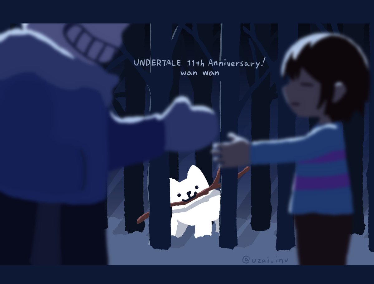 uzai_inu's tweet photo. 出会いと始まりとイヌ
#happybirthdayundertale #undertale11thAnniversary https://t.co/tFtTAmWaHq