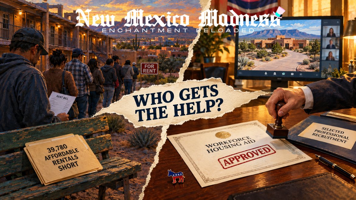 NMMadness's tweet photo. New Mexico is short nearly 40,000 rentals affordable to its lowest-income households.

Deb Haaland’s housing plan proposes mortgage and down-payment help for selected professionals.

No income cap. No home-price cap. No employer match. No repayment terms. No public price tag.

That is not an affordability plan. It is a selective compensation package paid for by New Mexicans.

New: https://t.co/9ml5EaHaS2

#nmpol #newmexico