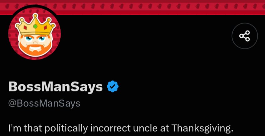 TASBonRH's tweet photo. @BossManSays @RSGTX91 @StarsCountdown Sure being the politically incorrect uncle at Thanksgiving is a perk l, I'm sure your family would rather kill themselves than spend Thanksgiving with u this year.

Say all that racist shi with a face cam not some cartoon bs you degenerate nicely, I pity your kids. https://t.co/ZMdRPMgqc7