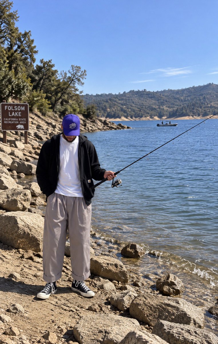 RealMurphdog916's tweet photo. Ben Simmons arrived in Sacramento last night, and he’s already fishing at Folsom Lake, 12 hours later. He may be my favorite Kings player of all time https://t.co/sVyVLvcYhj