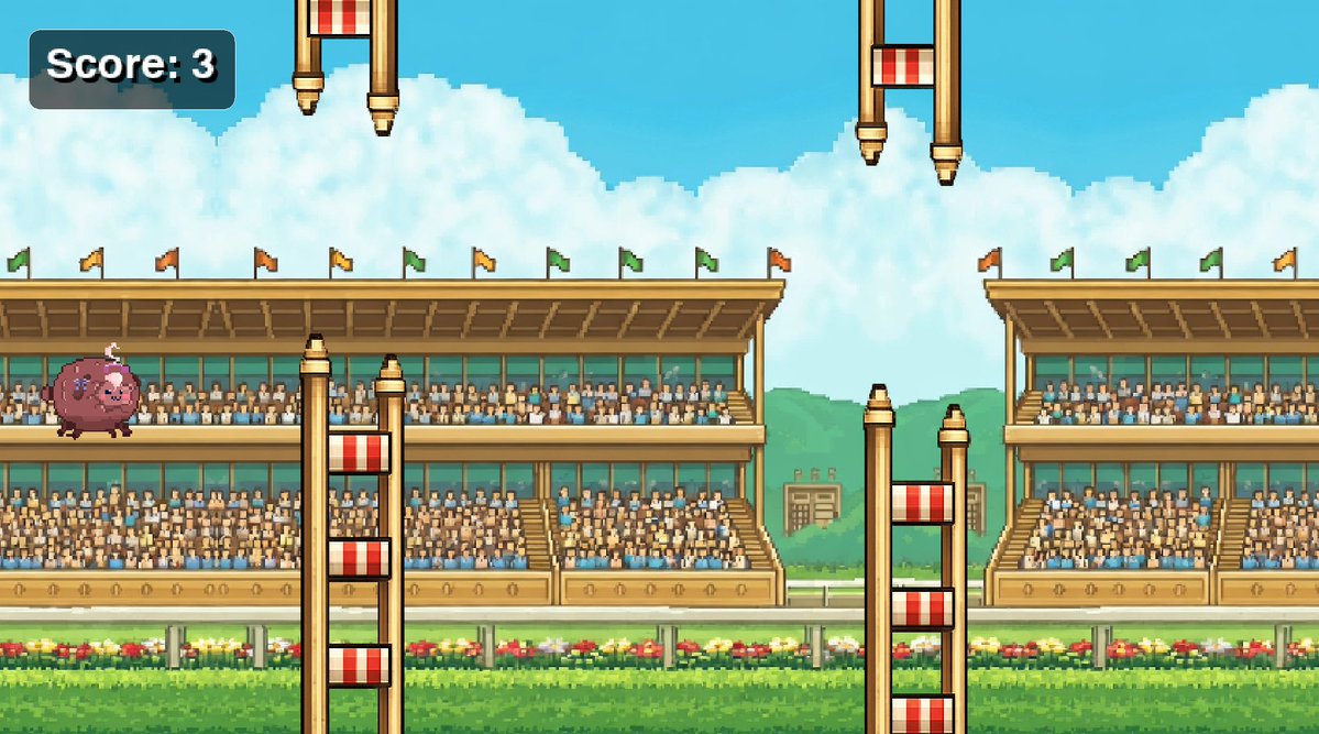 FRANKVECTOR94's tweet photo. ¡Flappy UMA ya está en Google Play!
Elige entre 4 UMAs distintas, compite en el ranking online y… ¿podrás llegar al primer lugar?
#IndieDev #GameDev #Arcade #JuegosAndroid #umamusumeㅤ https://t.co/clq0l3JKbT