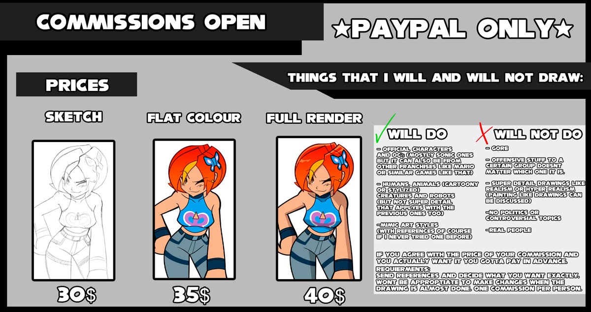 ALEXISCREED02's tweet photo. C0mm1ss10n are still open, I also do content for a "mature audience" (more details in the comment down below). The slot limit is 6 and remember to read the rules! (1/2)
#commission #commissionsnsfw #commission_art https://t.co/5UDv6Tnwu6
