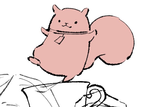 komorinu's tweet photo. 遅刻だけど双子ちゃんも描いてます🐿️ https://t.co/RzDJKGu1hQ