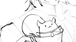komorinu's tweet photo. 遅刻だけど双子ちゃんも描いてます🐿️ https://t.co/RzDJKGu1hQ