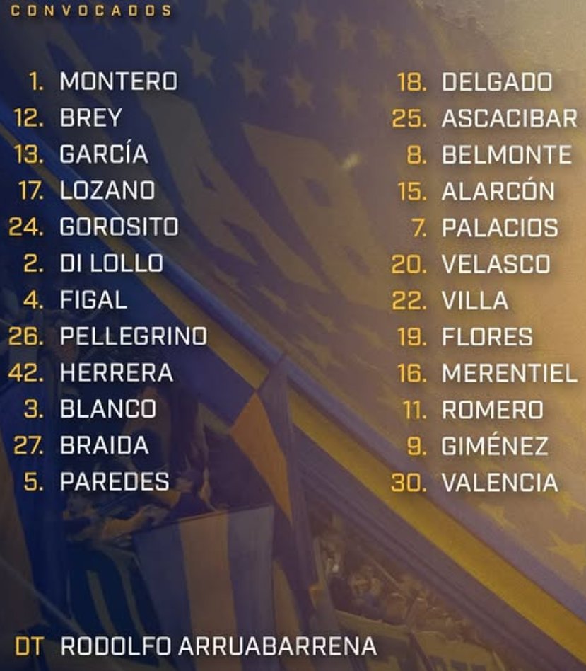 la12tuittera's tweet photo. ▶️Los CONVOCADOS de #Boca para viajar a Brasil:
✅#Montero, #Braida, #Delgado.
❌#Bacidalupe, #Satas, #Mendieta. https://t.co/QrR3TzAozJ