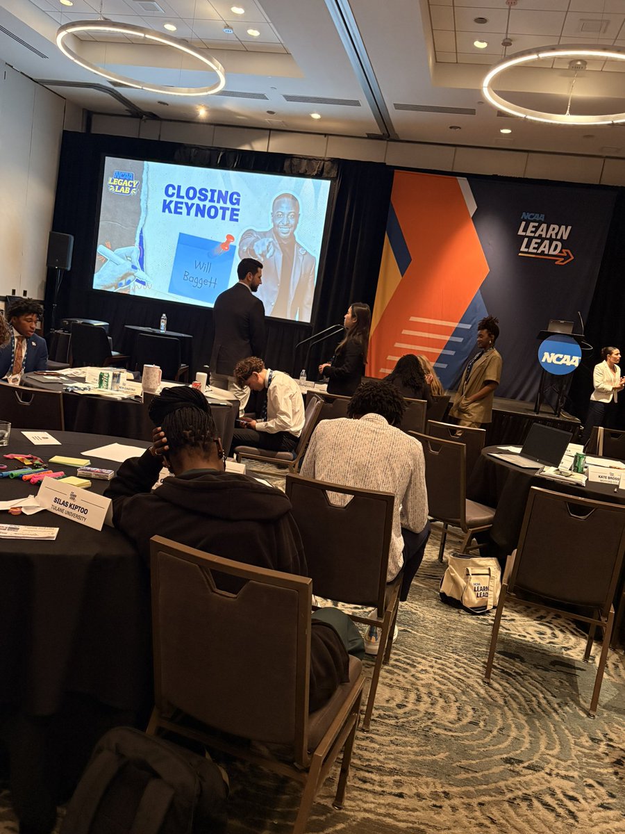 OneBaggTalk's tweet photo. Closed out the 2026 edition of the NCAA’s Legacy Lab yesterday, and still on a high from talking entrepreneurship and business with these talented young leaders.

It’s never been “athlete…but” — but rather “athlete…and”.

Keep coloring outside the lines! 🖍️ https://t.co/9lMNeblTZh