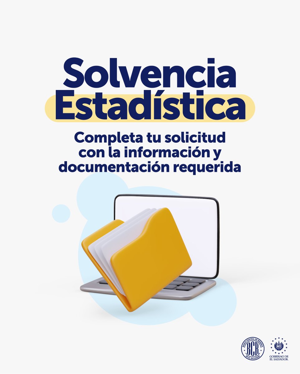 bcr_sv's tweet photo. Al solicitar tu solvencia estadística, es importante completar todas las secciones del formulario y adjuntar la documentación requerida 📑. Más información aquí: https://t.co/PifPFjGmUx https://t.co/UuQDmFWyP5