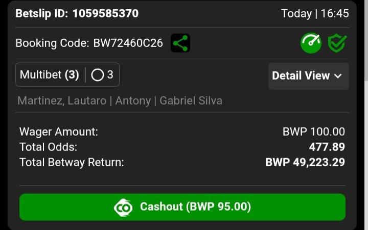 JaydenMasterBet's tweet photo. BW72460C26

🥺❤️‍🩹💐
Well selected:Player Shots On Target 🩷🥳
Don't miss this one fam #48K 🥹🔥🩷

https://t.co/G8biCtCJH7 https://t.co/2TjjQ89zp4