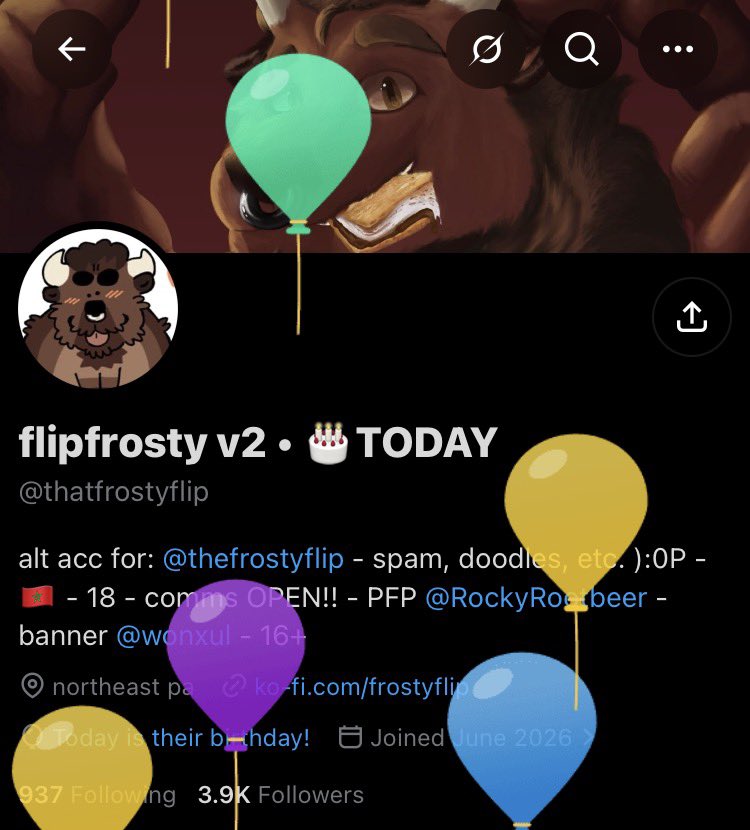 thatfrostyflip's tweet photo. UM GIVE ME LIKE A GOOD BUSINESS DAY TO RESPOND TO ALL THE BIRTHDAY WISHES AND GIFTS BUT THANK YALL SO MUCH AAAGHGHHH. GET THOSE DAMN BALLOONS OUTTA HERE https://t.co/g7q3oZ4veH