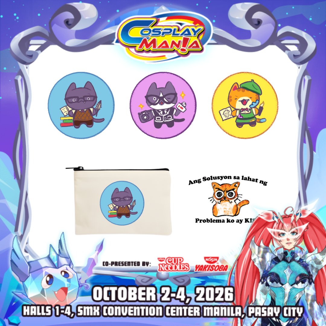 matchacatprints's tweet photo. 🐱✨ MLJKKUN ART DROP! 🎨💚

Looking for something cute to add to your collection? 👀 MLJKKUN’s adorable creations will be waiting for you at our booth!

🛍️ Shop stickers, photocards, prints &amp; more!

📅 Oct 2–4
🎪 Booth FA03
📍 SMX Convention Center

#MatchaCatPrints #MLJKKUN https://t.co/GLegF6kGXY