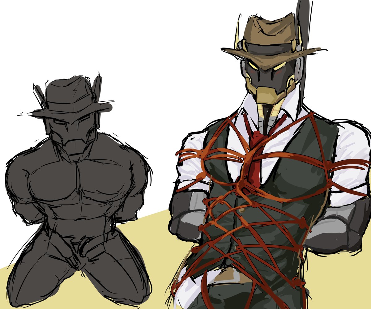 opheliawumpus's tweet photo. Wip of the new omnic detective of overwatch hehe https://t.co/Ek4U8AkZ0l
