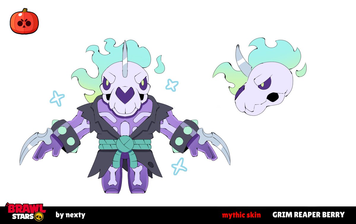nextyart's tweet photo. GRIM REAPER BERRY ! 💀
199 gems

🔗artstation link in comments
Final design+First sketches are there 
#BrawlStars #BrawlStarsArt https://t.co/8eZ29jSBZp