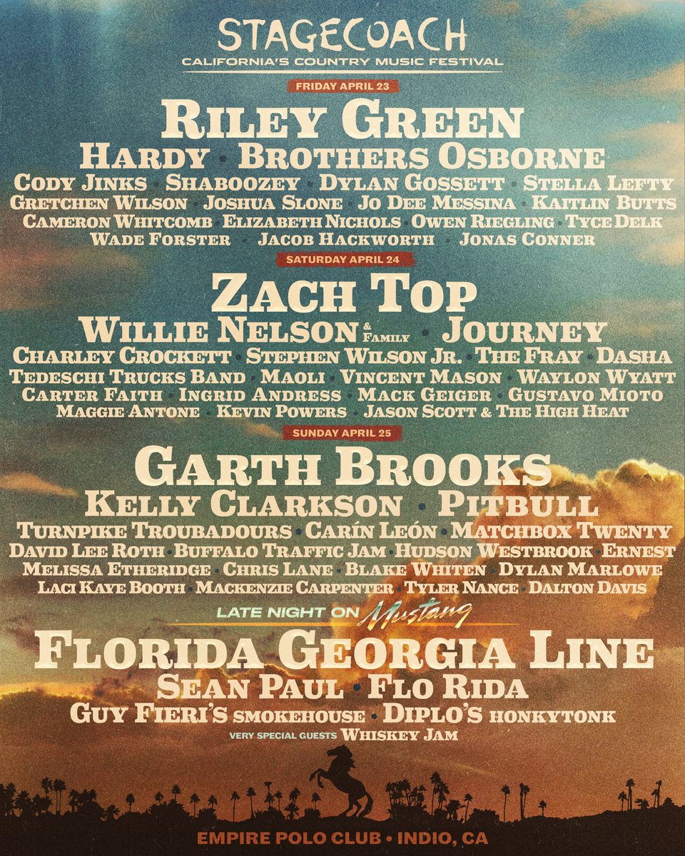 Stagecoach's tweet photo. Passes on sale Friday, Sept 18 at 11am PT! Secure your spot for just $49 down with the payment plan at https://t.co/3UwuMAZMTQ. https://t.co/jO54waDSep