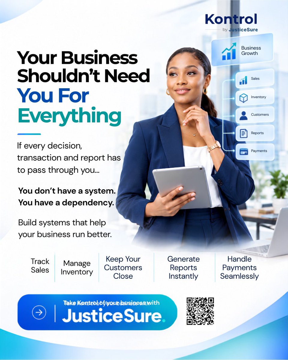 Justicesure_ai's tweet photo. Growing your business but still relying on notebooks, memory &amp; manual calculations? 📉

It’s time to take Kontrol.

Manage key parts of your business in one place with better visibility and less guesswork.

Get started FREE: https://t.co/9P8XefWoXX

#Kontrol #JusticeSure #SMEs https://t.co/NIwSsTlkbs