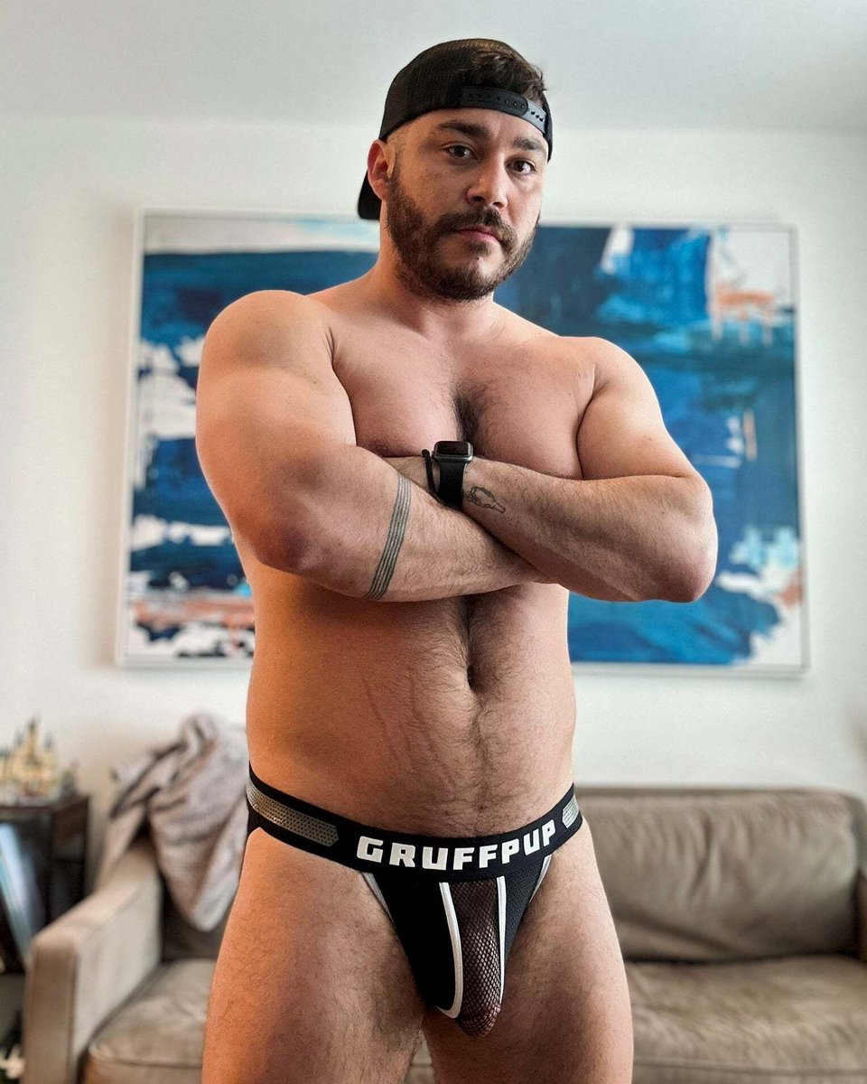 Gruffpup's tweet photo. The Revealer Jockstrap ➡️ https://t.co/rCWKKdTCYs ⬅️ The Stud: @itcantbeaustin #bear #gaybear #musclebear #hairyman #hairychest #hairybear #gayhairy #gayhandsome #handsomeman #woof #gaywoof #gaystagram #instagay #gaypride #gayhot #gaymen #beardedgay #bearweek365 #bearsofinstagram https://t.co/HOJ0cENDX6