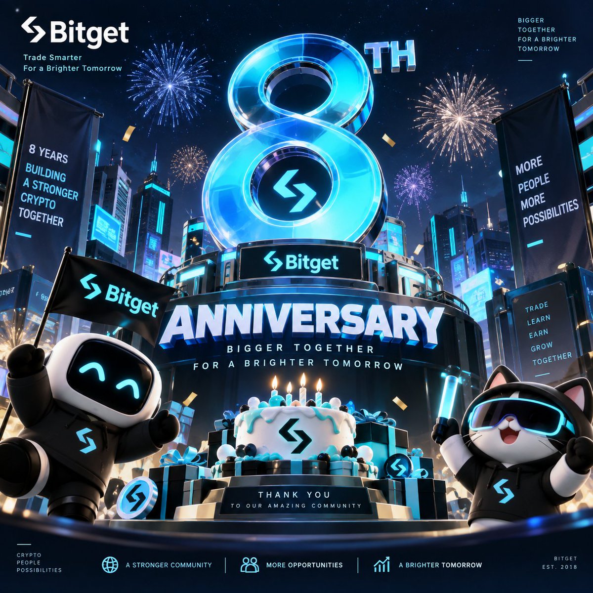 iezky89's tweet photo. Happy 8th Anniversary, Bitget! 🎉💙

8 years already, damn 😭
Crazy to see how far Bitget and the crypto community have come.

Cheers to more good moments, bigger opportunities, and hopefully more wins ahead 🚀

#Bitget8thAnniversary #Bitget https://t.co/RPad2JrQNZ