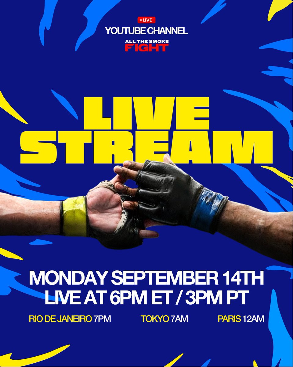 ScottCoker's tweet photo. A new era of MMA begins.

Join me at 6PM ET/3PM PT for a special launch event you don't want to miss.

Streaming LIVE on YouTube: https://t.co/zE5DXVjueu https://t.co/rX0WAyvEXm