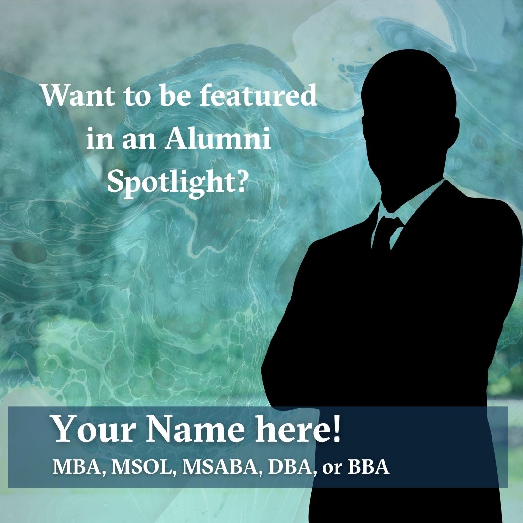 JUbusiness's tweet photo. We love shouting out alumni in our weekly alumni spotlights, but we need more faces! If you would like to be featured, send us a headshot, an update on your career, and how your Davis College degree helped you along the way. Email dcobsocial@ju.edu #PhinsUp! https://t.co/ciElTlIPFn