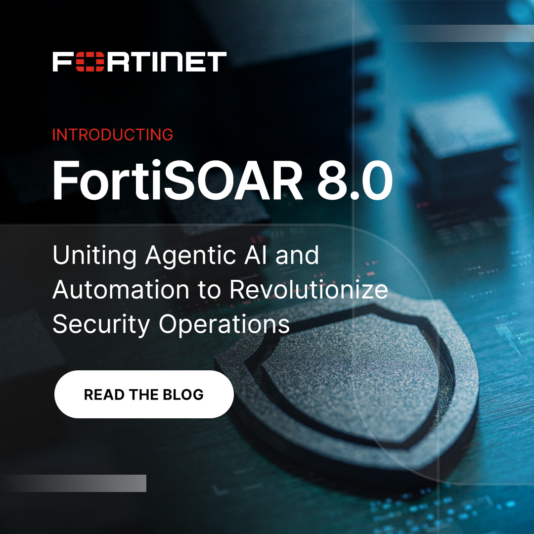 Fortinet's tweet photo. The SOC just got a new operating model. ⚙️
 
FortiSOAR 8.0 expands SOAR into an agentic AI automation platform with:
 
→ Specialized solution agents
→ Flexible agent and LLM support
→ Built-in policy guardrails and RBAC
→ Full visibility into agent actions and reasoning
 
The result: faster, more adaptive security operations while keeping control firmly in the hands of the SOC.
 
🔗 See how #FortiSOAR 8.0 is changing automation: https://t.co/0CIH7vEp1R