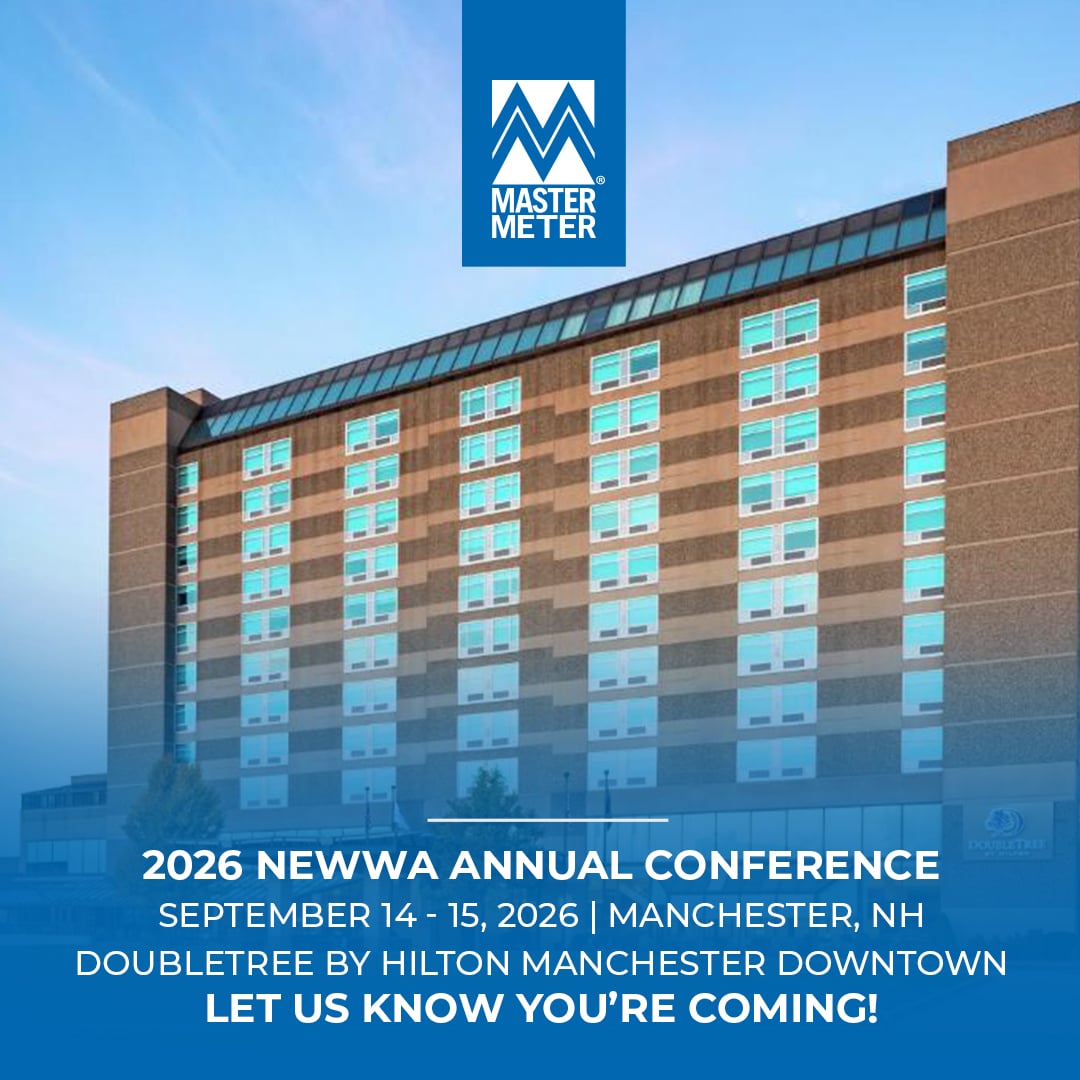 MasterMeterInc's tweet photo. The Master Meter team is at the NEWWA Annual Conference! Stop by our booth to meet the team and learn how we can help address your utility’s challenges. #MasterMeter #NEWWA https://t.co/JzfT2QMvm0