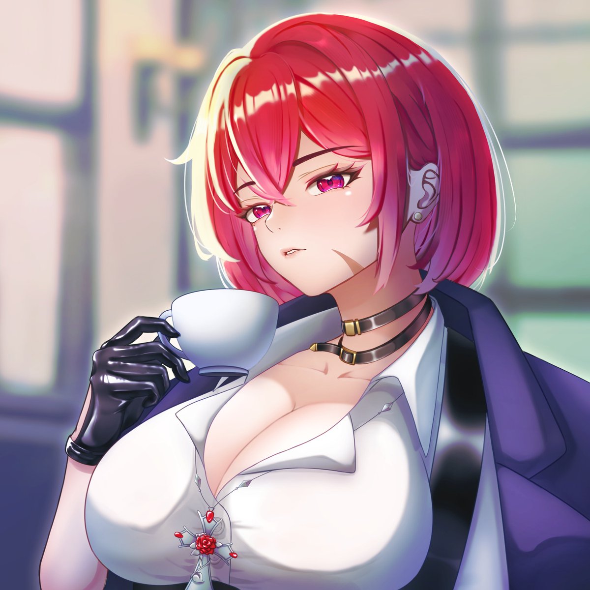CapoMiyo's tweet photo. As an Italian, I take my coffee VERY seriously! 😤

🎨 Beautiful illustration by @Tetel_flow 🥹🌹 thank you for the wonderful gift!! https://t.co/RHoGD7IuIk