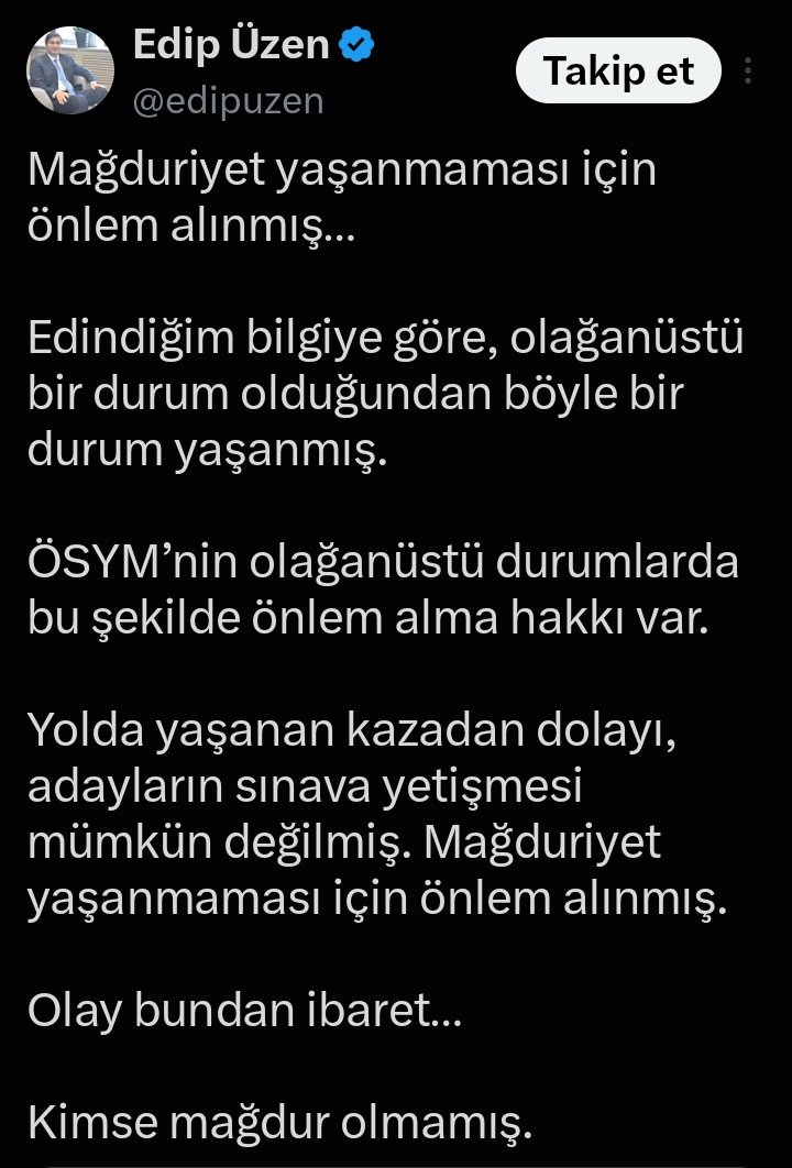 sfr_tkr's tweet photo. Edip Bey önce mağduriyet yaşandığını ve kimsenin mağdur olmadığını söylemişti, şimdi de bölgesel iptal olabileceğini ve bölgede sınavın tekrarını ifade etmiş.

Edip Bey, hangi demece güvenmemiz daha doğru olacak? Yoksa size gelen bilgiler her an değişebiliyor mu?
#kpsshaksızlığı https://t.co/mlpb1YhUdS