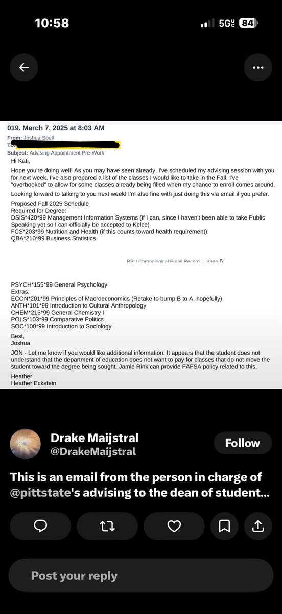 ImCherieDarling's tweet photo. @DrakeMaijstral @Shipt Not you accusing me of being a Karen and you’re over there on YOUR being a whole KEN😂 Perhaps you should figure out how communication works so you can do so with your school in a more private, professional manner. 😉 https://t.co/u2asFPRzCT