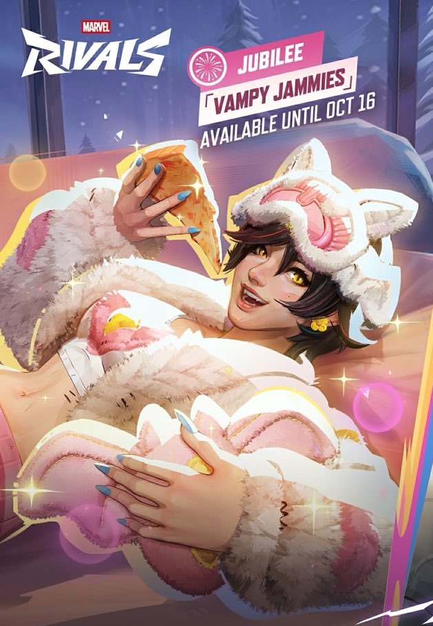 RivalsLeaks's tweet photo. FIRST LOOK AT THE NEW JUBILEE VAMPY JAMMIES SKIN
#MarvelRivals https://t.co/T8b0TvYjHI