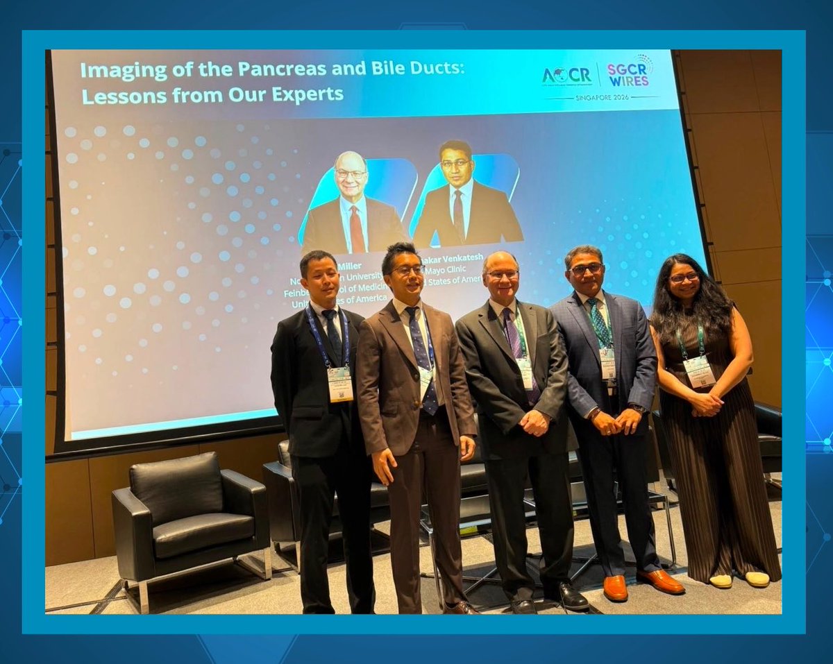 NURadiology's tweet photo. Proud to share that our very own, Dr. Frank Miller, M.D., FACR, FSAR, FSABI gave three presentations at the 24th Asian Oceanian Congress of Radiology (AOCR) in Singapore, held in conjunction with the 34th Annual Scientific Meeting of the Singapore Congress of Radiology (SGCR) https://t.co/wrZrMRBO91