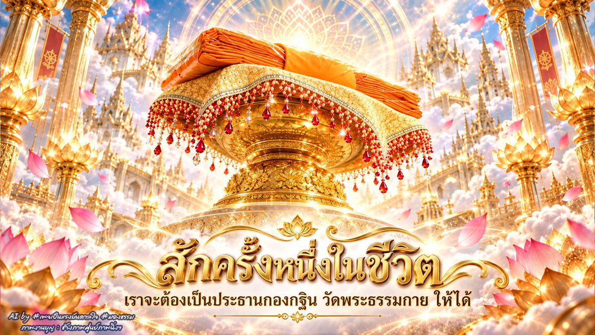 meeBamee1's tweet photo. สักครั้งหนึ่งในชีวิต
เราจะต้องเป็นประธานกองกฐินให้ได้
เชิญรับฟัง
https://t.co/RVPkf9vW0X https://t.co/FJaSXY4TDU