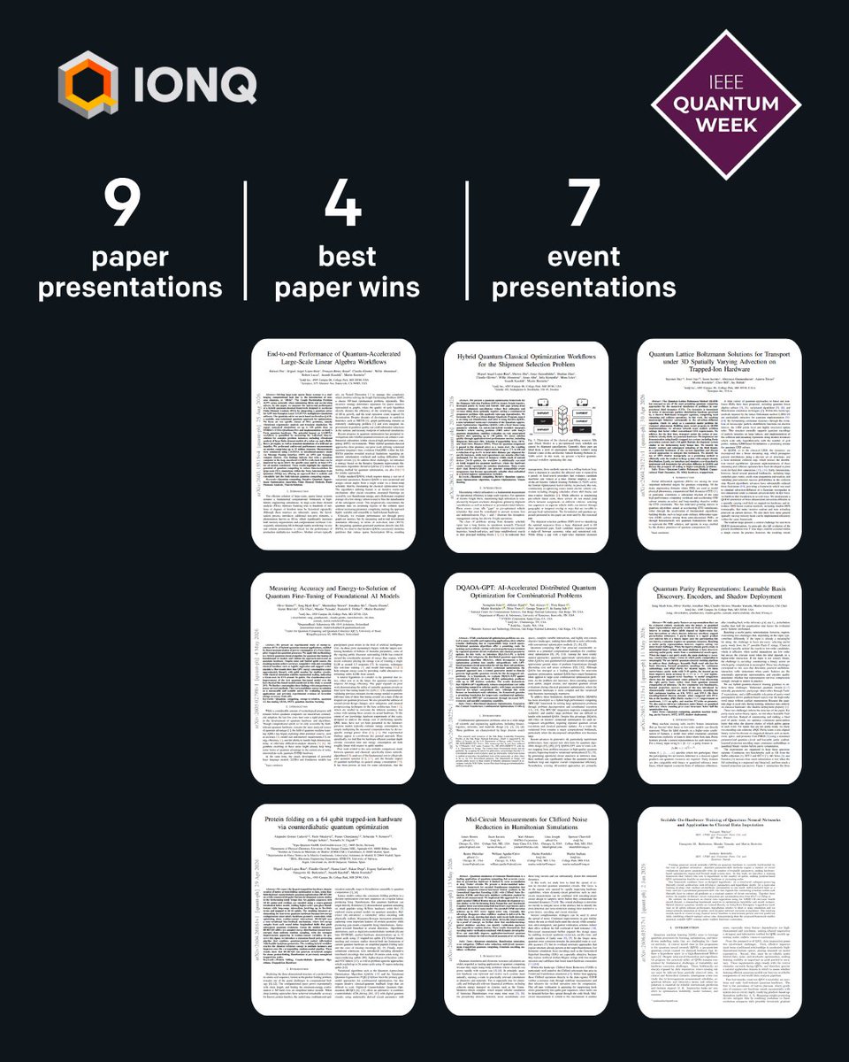 We are honored to present nine peer-reviewed papers and to take part in seven events at IEEE Quantum Week 2026, the premier international conference for quantum computing and engineering. Our research spans quantum machine learning, computational fluid dynamic