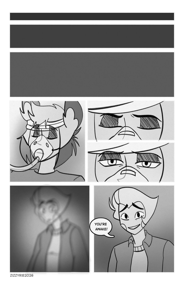 Alastor5306's tweet photo. "Say it.."  (6/?)

For all the comments and dms asking to continue this, as mentioned before @ZizzyRie has started working on it after I wrote it.

So for everyone waiting to see what happens, here's a little peek into the new section of the comic!

Previous 4 are already posted https://t.co/pch1ucTvKs