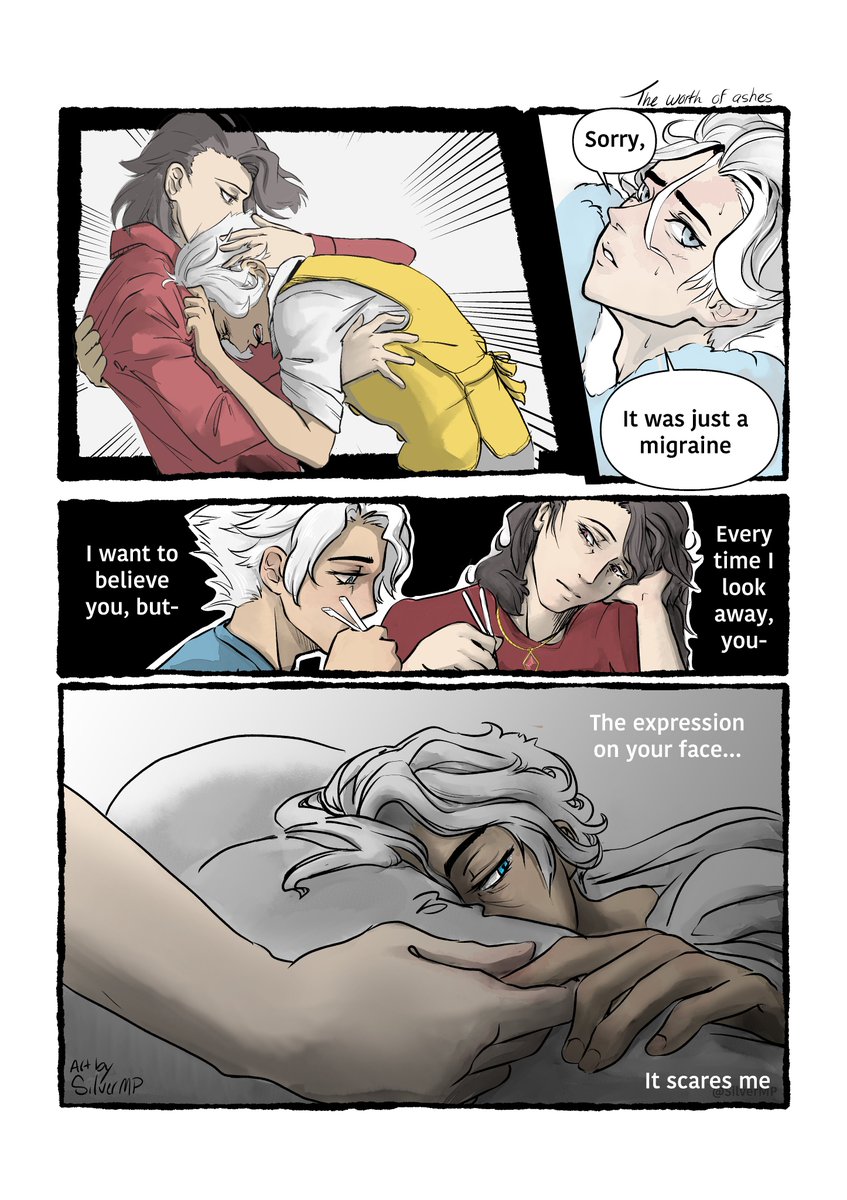 SilverMP's tweet photo. For SwarmofTumbleweeds’s “the worth of ashes” on AO3
<3 Happy #tbhxminibang!
#NiceWreck
(fic link in replies) https://t.co/4i4SQ5x7OS