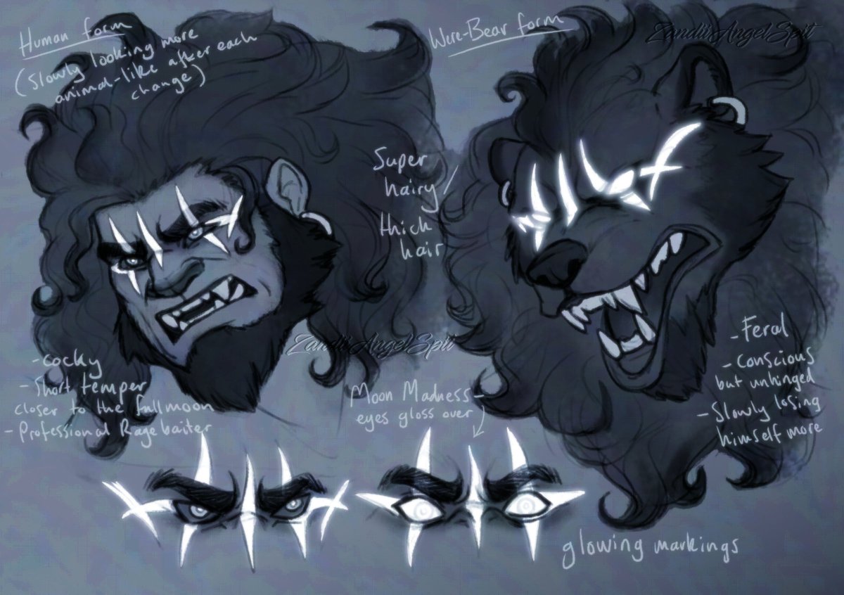 ZandiiAngelSpit's tweet photo. Werebear Mauga for the Supernatural AU 🐻

It's consuming me... https://t.co/Y4jhkaMVk5