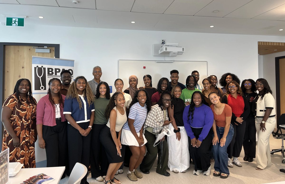 thebpao's tweet photo. On Sept. 10, BPAO joined the Toronto Metropolitan University (TMU) School of Medicine for a Meet &amp; Greet with the second cohort of Black-identifying medical students. 🩺

Great to connect, share BPAO’s learner supports, and welcome the next generation of physicians. https://t.co/dy38DYvNYy
