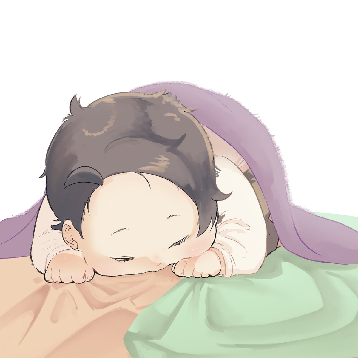 towa0611poke's tweet photo. ごめん寝を描こうとしたけどほっぺが見たくなってしまったベビキョ https://t.co/XtllVQ3Dlm