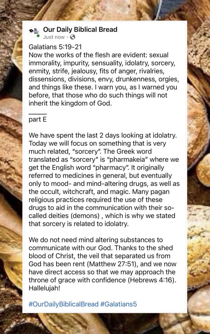 BiblicalBread's tweet photo. #OurDailyBiblicalBread #Galatians5 https://t.co/7DFekJw9Yj