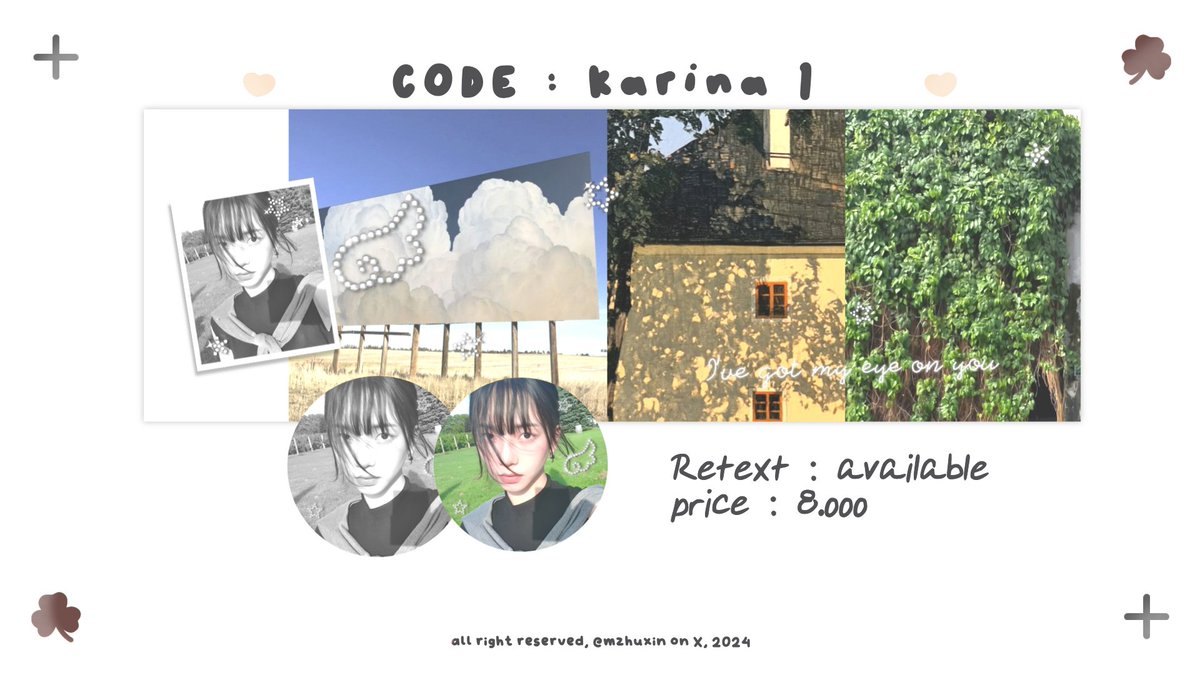 mzhuxin's tweet photo. help reposttt

hai aku punya layout ready stock karina terbaru semuanya under 10k iaaa!! ayokjajankk 

#zonauang https://t.co/7ZRQ9SfNr4