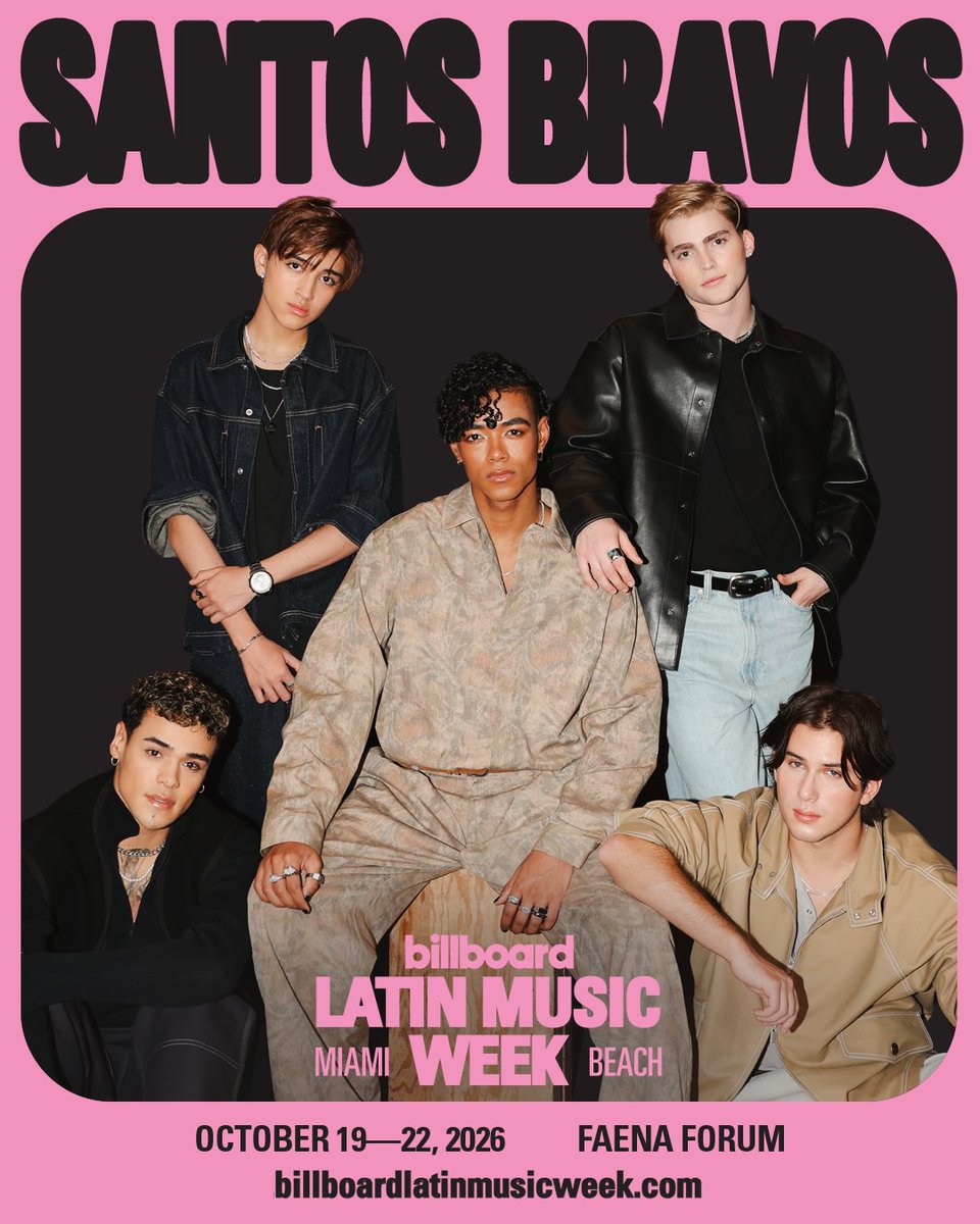 StbvBase's tweet photo. SANTOS BRAVOS will be performing at Billboard Latin Music Week 

#SANTOSBRAVOS https://t.co/1xOTQnqbwo