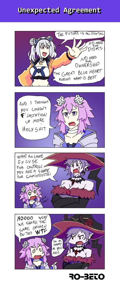 Ro_BetoTGB's tweet photo. You know how bad things are when Neptune and Arfoire agree on something

#RoBetoArt #Neptunia #超次元ゲイムネプテューヌ #ネプ #ネプアンリミテッド #NepUnlimited #RoBetoArt https://t.co/hJGqRlYTUc