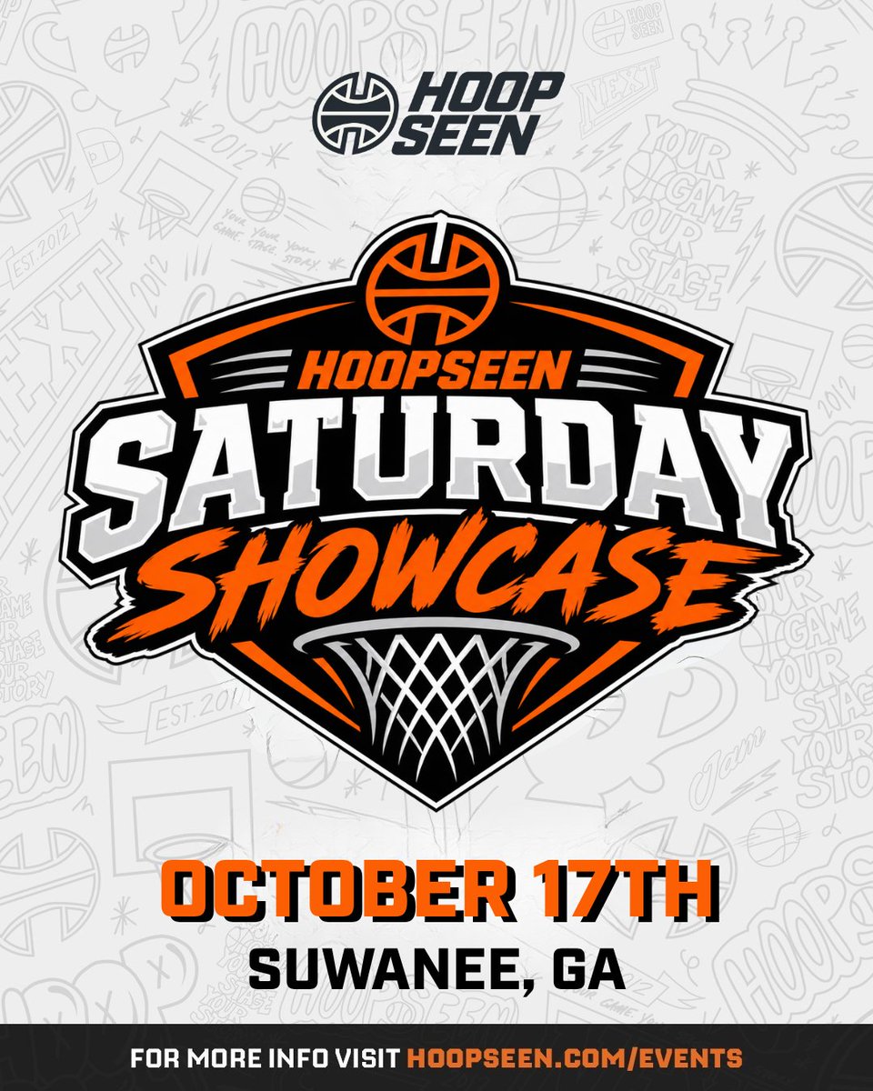 HoopSeenGA's tweet photo. One Day, 2 Games

Join us for the HoopSeen Saturday Showcase on Saturday, October 17th

All Teams Welcome

https://t.co/paW5AeZtgU https://t.co/7Xu6xJ0rnu