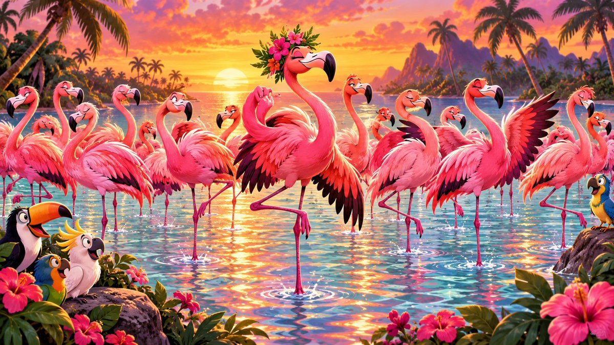 facts_daily7's tweet photo. 🦩✨ Fun fact: One wonderfully fitting name for a group of flamingos is a “flamboyance!” With all that bright pink, it’s difficult to argue with the name.

#FunFact #AnimalFacts #Flamingos https://t.co/p3SKpHeXIP