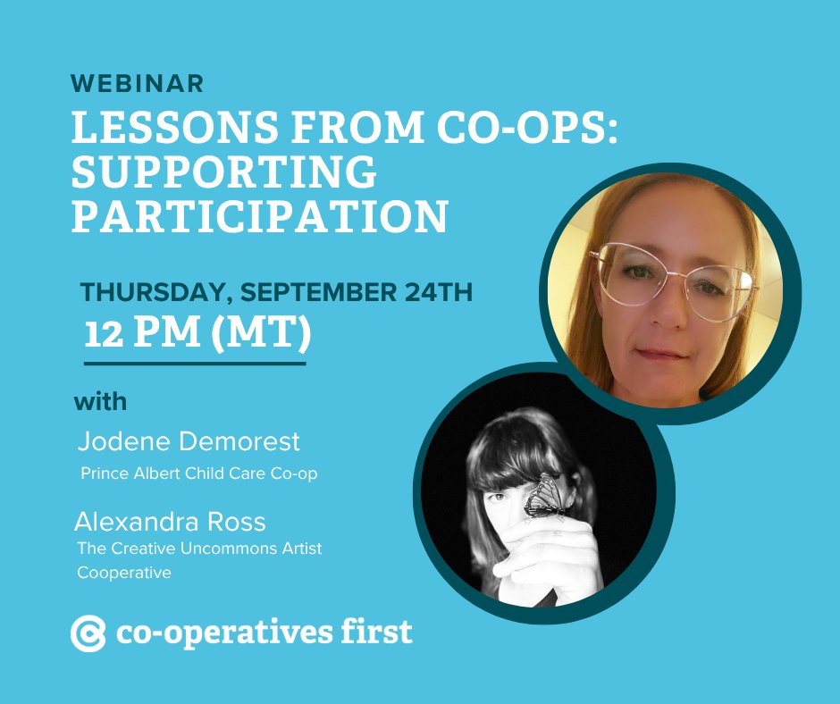 Coops_First's tweet photo. How do co-ops make sure members’ voices matter? Join us for an interactive discussion with two co-op leaders about their methods and experiences fostering member participation. 

Sign up FREE: https://t.co/V2ygW2eBRz https://t.co/TJuuz4hmbe