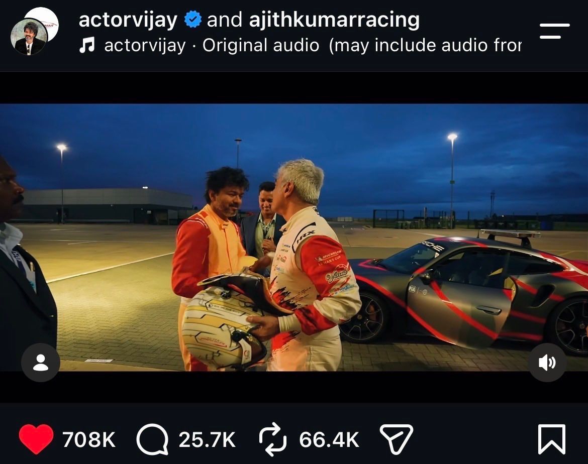 Actor_Vijay's tweet photo. We got Ajith - Vijay collab post in Instagram before GTA 6 😁 https://t.co/AyAOcZY8Q0